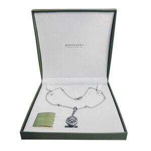 Judith Ripka Sterling Silver And Cubic Zirconia Cable Chain Necklace (5997)